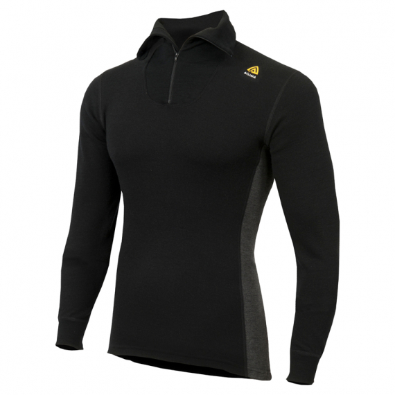 Aclima WarmWool Polo M\'s Jet Black in der Gruppe Kleidung & Schuhe / Kleidung / Schichten & Unterwäsche / Baselayer-Oberteile bei Sportfiskeprylar.se (90-107409r)