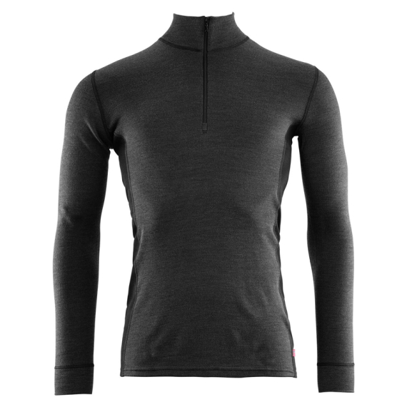 Aclima WarmWool Mockneck M\'s Marengo/Jet Black in der Gruppe Kleidung & Schuhe / Kleidung / Schichten & Unterwäsche / Baselayer-Oberteile bei Sportfiskeprylar.se (90-107443r)