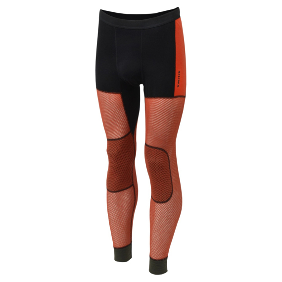Aclima WoolNet Hybrid Longs M\'s Jet Black/Tarmac/Gold Flame in der Gruppe Kleidung & Schuhe / Kleidung / Schichten & Unterwäsche / Baselayer-Hosen bei Sportfiskeprylar.se (90-110022r)