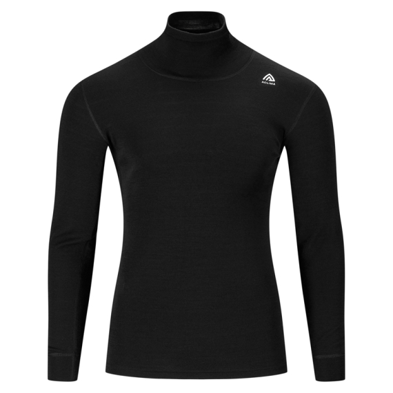 Aclima FleeceWool V2 Polo w/ zip M\'s Jet Black in der Gruppe Kleidung & Schuhe / Kleidung / Schichten & Unterwäsche / Baselayer-Oberteile bei Sportfiskeprylar.se (90-111009r)