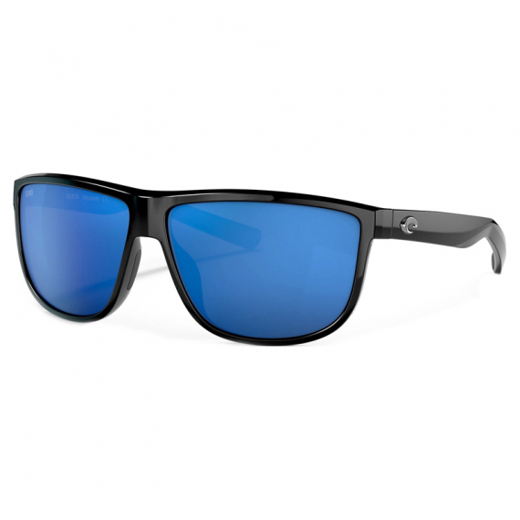 Costa Rincondo Shiny Black - Blue Mirror 580G in der Gruppe Kleidung & Schuhe / Sonnenbrillen / Polarisierte Sonnenbrillen bei Sportfiskeprylar.se (90100161)