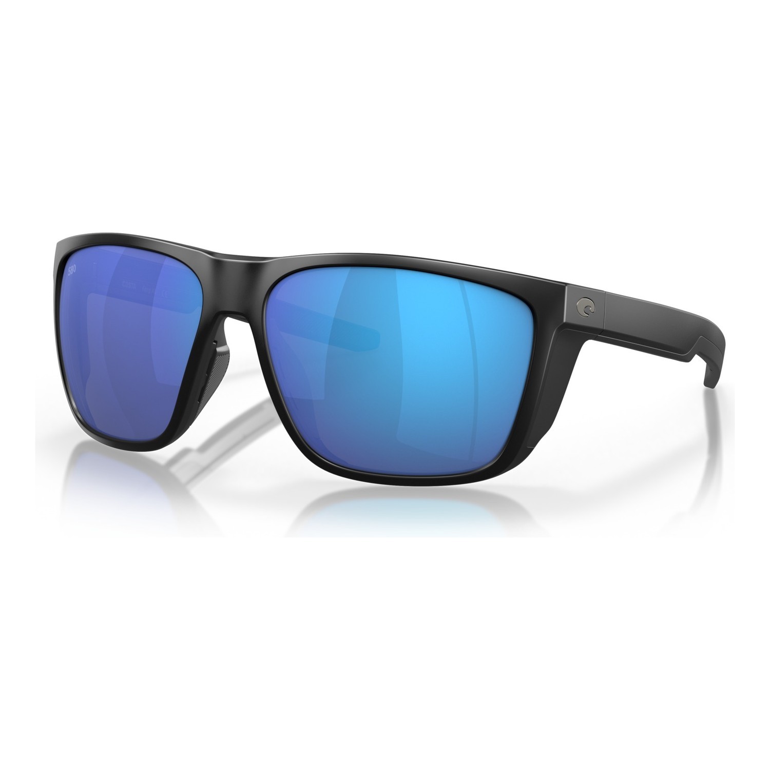 Costa Ferg XL-11 Matte Black-Blue Mirror 580G in der Gruppe Kleidung & Schuhe / Sonnenbrillen / Polarisierte Sonnenbrillen bei Sportfiskeprylar.se (90120162)