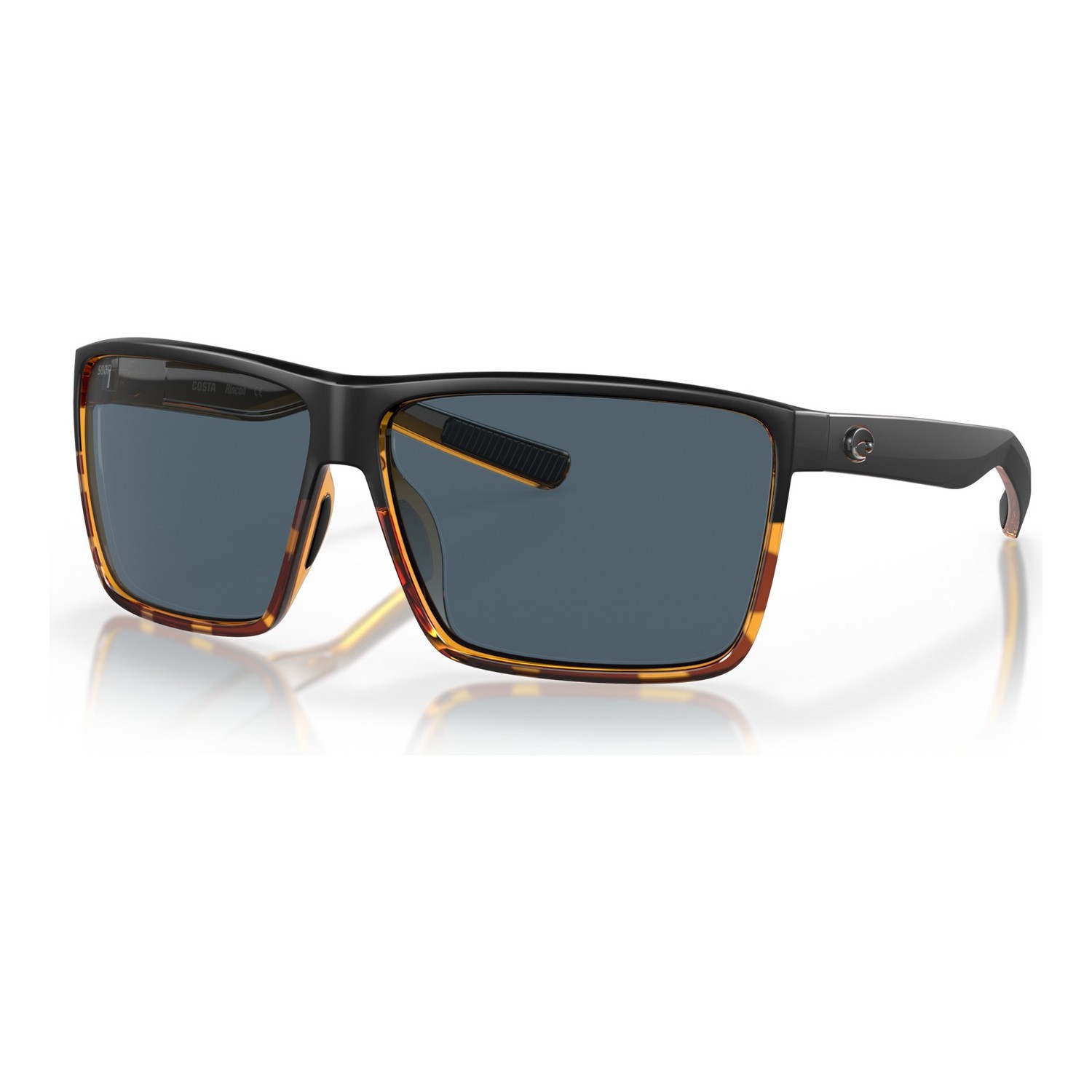 Costa Rincon-181 Matte Black/Shiny Tortoise-Gray 580P in der Gruppe Kleidung & Schuhe / Sonnenbrillen / Polarisierte Sonnenbrillen bei Sportfiskeprylar.se (90180963)
