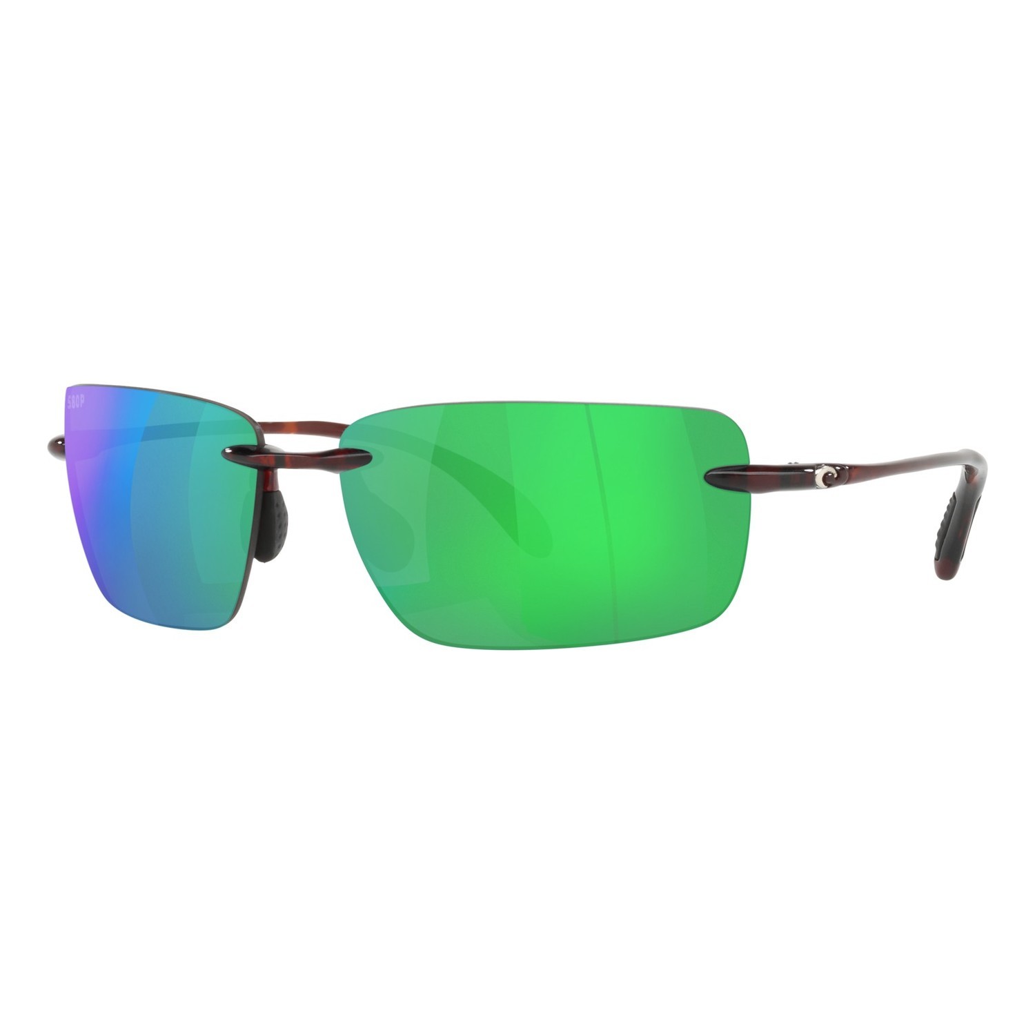 Costa Gulf Shore-10 Shiny Tortoise-Green Mirror 580P in der Gruppe Kleidung & Schuhe / Sonnenbrillen / Polarisierte Sonnenbrillen bei Sportfiskeprylar.se (90740366)