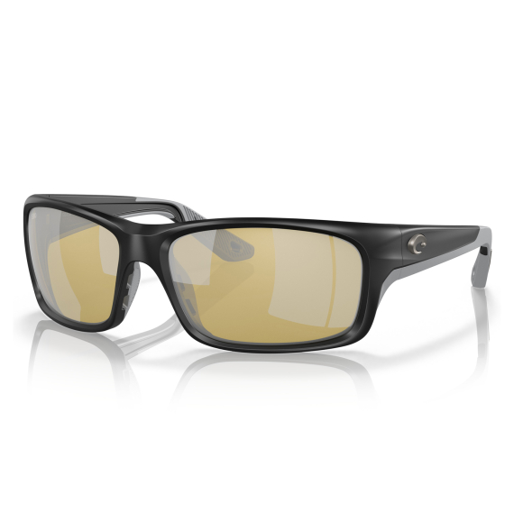 Costa Jose Pro Matte Black Sunrise Silver Mirror 580G in der Gruppe Kleidung & Schuhe / Sonnenbrillen / Polarisierte Sonnenbrillen bei Sportfiskeprylar.se (91060562)