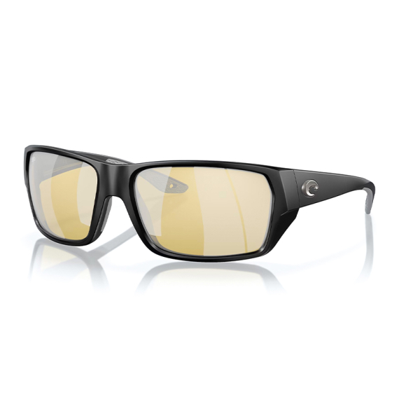 Costa Tailfin Matte Black Sunrise Silver Mirror 580G in der Gruppe Kleidung & Schuhe / Sonnenbrillen / Polarisierte Sonnenbrillen bei Sportfiskeprylar.se (91130557)