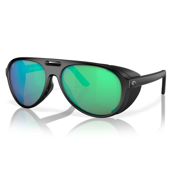 Costa Grand Catalina Matte Black - Green Mirror 580G in der Gruppe Kleidung & Schuhe / Sonnenbrillen / Polarisierte Sonnenbrillen bei Sportfiskeprylar.se (91170259)