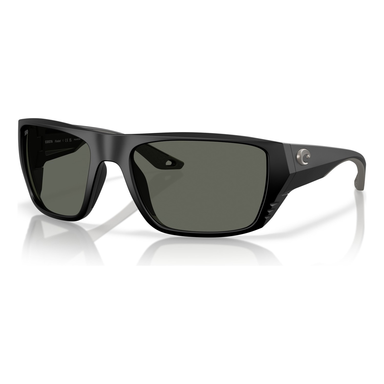 Costa Finlet - Matte Black - Gray 580G in der Gruppe Kleidung & Schuhe / Sonnenbrillen / Polarisierte Sonnenbrillen bei Sportfiskeprylar.se (91180459)