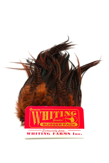 Whiting Bugger Pack Barred in der Gruppe Haken & Zubehör / Fliegenbinden / Fliegenbindematerial / Feder & Bälge / Sonstige Federn bei Sportfiskeprylar.se (91871005r)