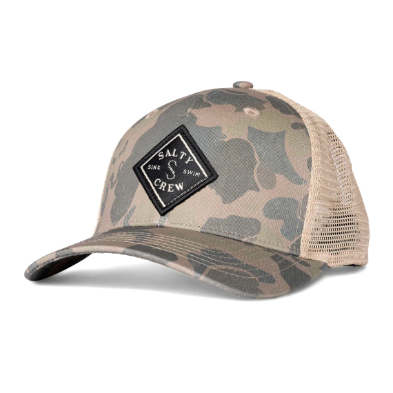 Salty Crew Sea Line Retro Trucker Sand Camo in der Gruppe Kleidung & Schuhe / Kappen & Kopfbedeckungen / Caps bei Sportfiskeprylar.se (9334966013516)
