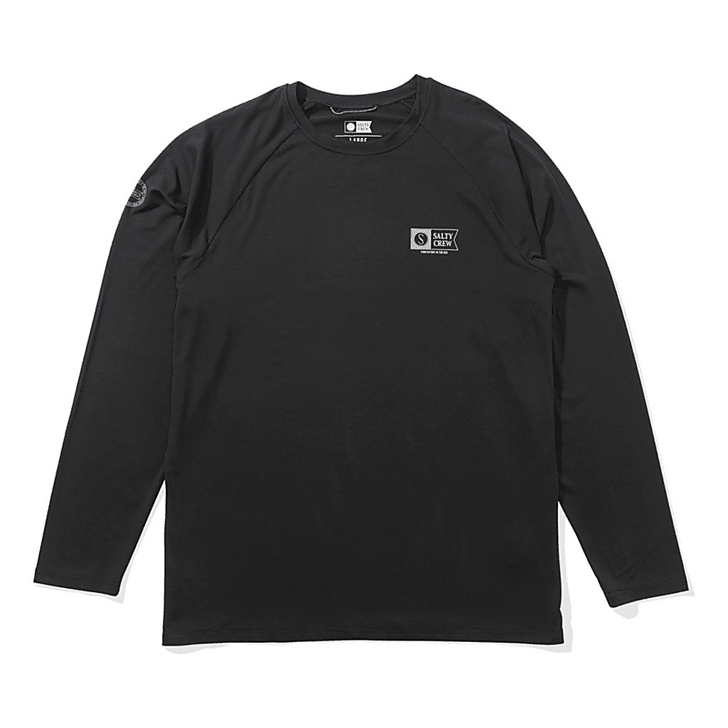 Salty Crew Mariner Ls Tech Tee Charcoal in der Gruppe Kleidung & Schuhe / Kleidung / Pullover / Langärmlige T-Shirts bei Sportfiskeprylar.se (9334966016708r)