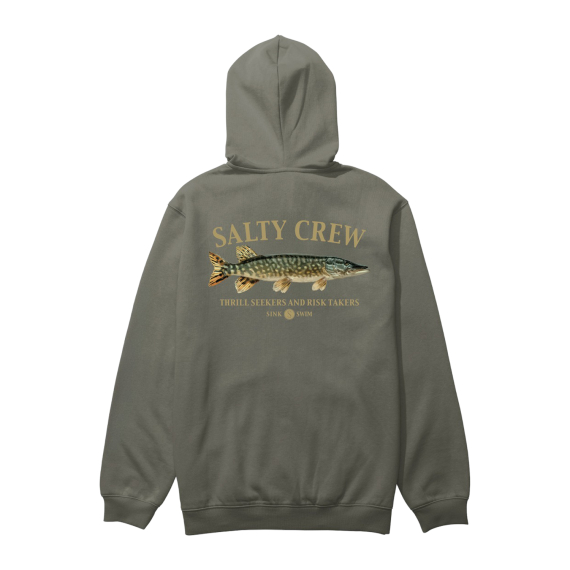 Salty Crew Euro Pike Hood Fleece Dusty Olive in der Gruppe Kleidung & Schuhe / Kleidung / Pullover / Hoodies bei Sportfiskeprylar.se (9334966019464r)