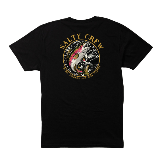 Salty Crew Rainbow Premium S/S Tee Black in der Gruppe Kleidung & Schuhe / Kleidung / T-shirts bei Sportfiskeprylar.se (9334966179854r)