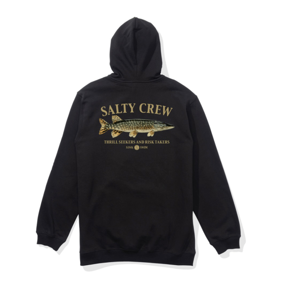 Salty Crew Euro Pike Hood Fleece Black in der Gruppe Kleidung & Schuhe / Kleidung / Pullover / Hoodies bei Sportfiskeprylar.se (9334966187569r)