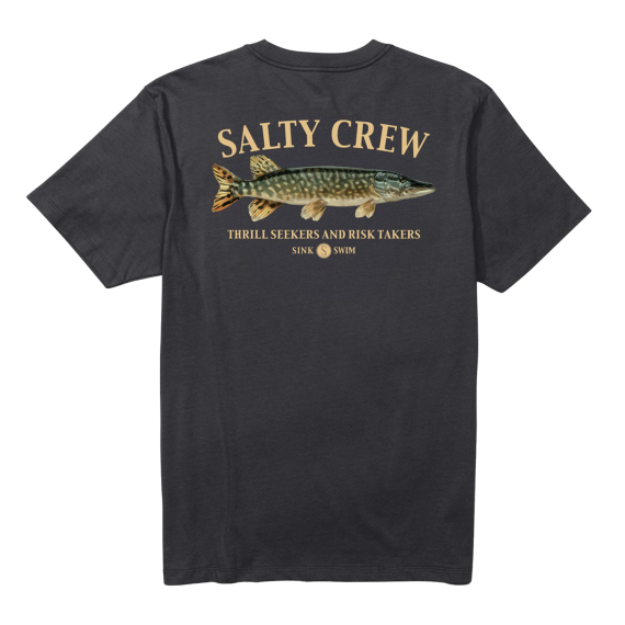 Salty Crew Euro Pike S/S Tee Black in der Gruppe Kleidung & Schuhe / Kleidung / T-shirts bei Sportfiskeprylar.se (9334966199432r)