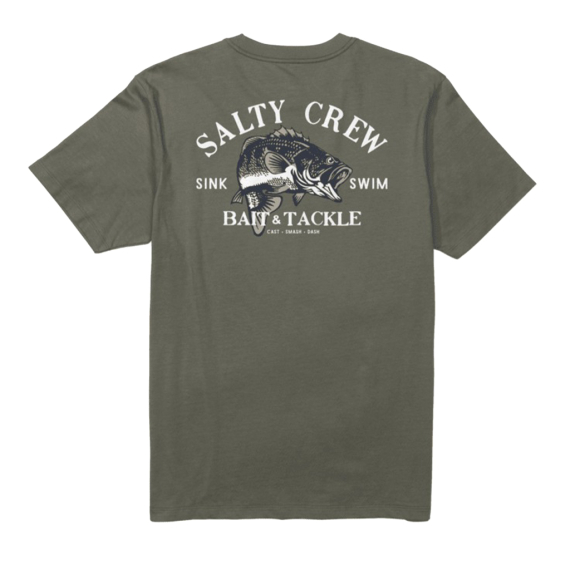 Salty Crew Bass Man Standard S/S Tee Dusty Olive in der Gruppe Kleidung & Schuhe / Kleidung / T-shirts bei Sportfiskeprylar.se (9334966199784r)
