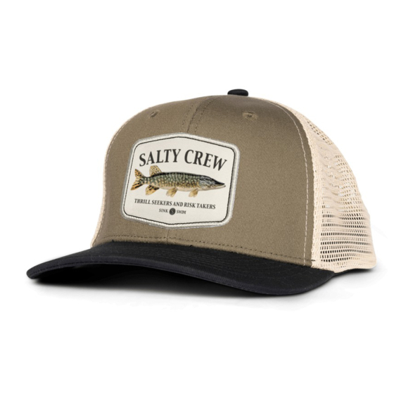 Salty Crew Euro Pike Trucker Oliveblack in der Gruppe Kleidung & Schuhe / Kappen & Kopfbedeckungen / Caps bei Sportfiskeprylar.se (9334966200008)