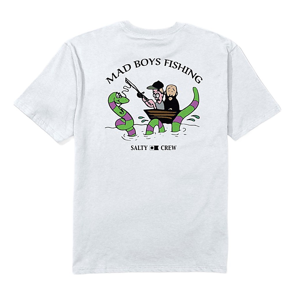 Salty Crew X Mad Boys Pont Neuf Tee White in der Gruppe Kleidung & Schuhe / Kleidung / T-shirts bei Sportfiskeprylar.se (9334966205164r)