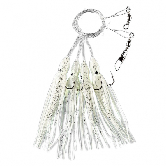 Fladen Tintenfisch Rig 4 Haken, 4/0 in der Gruppe Köder / Köder für das Meeresangeln / Hackle & Meeresangeln Rigs bei Sportfiskeprylar.se (94-4-0)