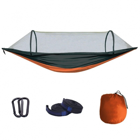 Fladen Hammock with Mosquito Net Orange in der Gruppe Outdoor / Betten & Isomatten / Hängematten bei Sportfiskeprylar.se (97-3602)