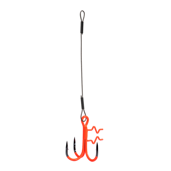 BKK Assist Spear UVO Stinger HD 7x7 Wire (Pike) in der Gruppe Haken & Zubehör / Stinger & Stinger Zubehör / Stingers bei Sportfiskeprylar.se (A-EU-1657r)