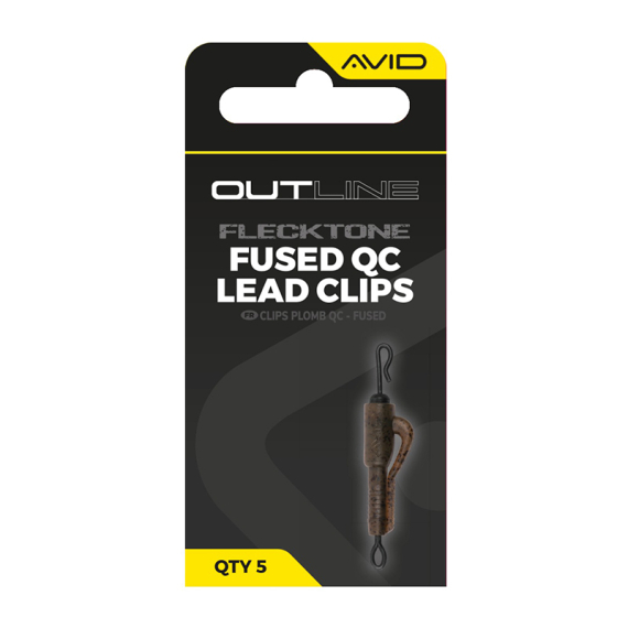 Avid Outline FleckTone Fused Lead QC Clips in der Gruppe Haken & Zubehör / Rig Zubehör / Andere Rig-Zubehör bei Sportfiskeprylar.se (A0640118)