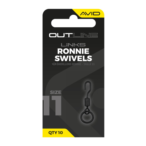 Avid Outline Ronnie Swivels - Size 11 in der Gruppe Haken & Zubehör / Rig Zubehör / Andere Rig-Zubehör bei Sportfiskeprylar.se (A0640138)