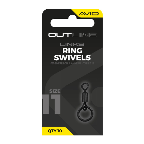 Avid Outline Ring Swivel - Size 11 in der Gruppe Haken & Zubehör / Rig Zubehör / Andere Rig-Zubehör bei Sportfiskeprylar.se (A0640142)