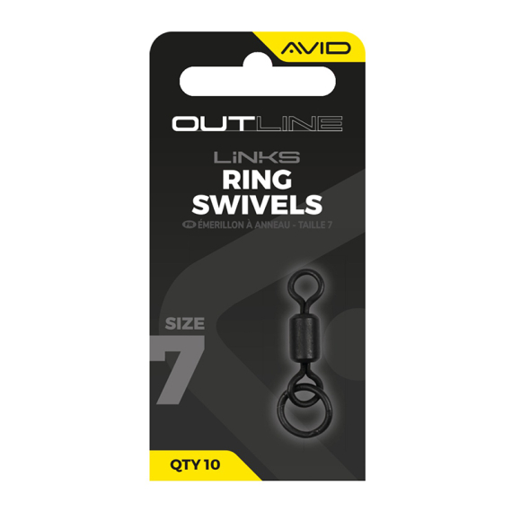 Avid Outline Ring Swivel - Size 7 in der Gruppe Haken & Zubehör / Rig Zubehör / Andere Rig-Zubehör bei Sportfiskeprylar.se (A0640143)