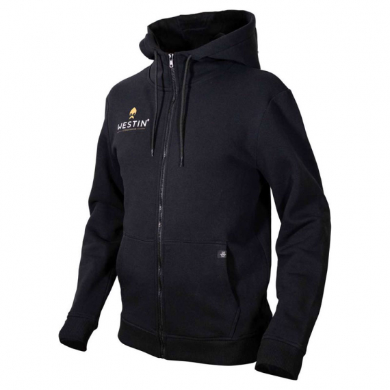 Westin Original Zip Hoodie Black in der Gruppe Kleidung & Schuhe / Kleidung / Pullover / Hoodies bei Sportfiskeprylar.se (A116-386-Sr)