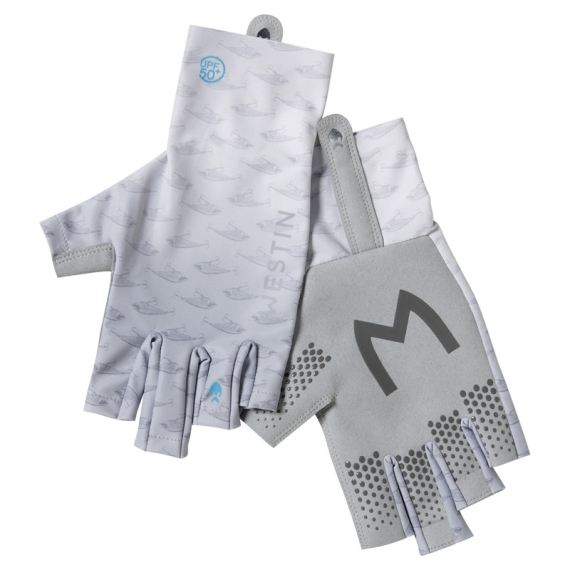 Westin Solar UPF Half Finger Glove Grey in der Gruppe Kleidung & Schuhe / Kleidung / Handschuhe bei Sportfiskeprylar.se (A167-740-Lr)