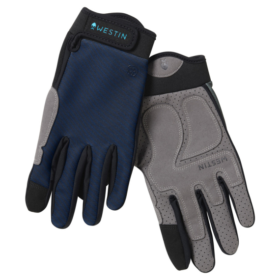 Westin Drip UPF Glove Petrol Blue in der Gruppe Kleidung & Schuhe / Kleidung / Handschuhe bei Sportfiskeprylar.se (A168-841-Lr)