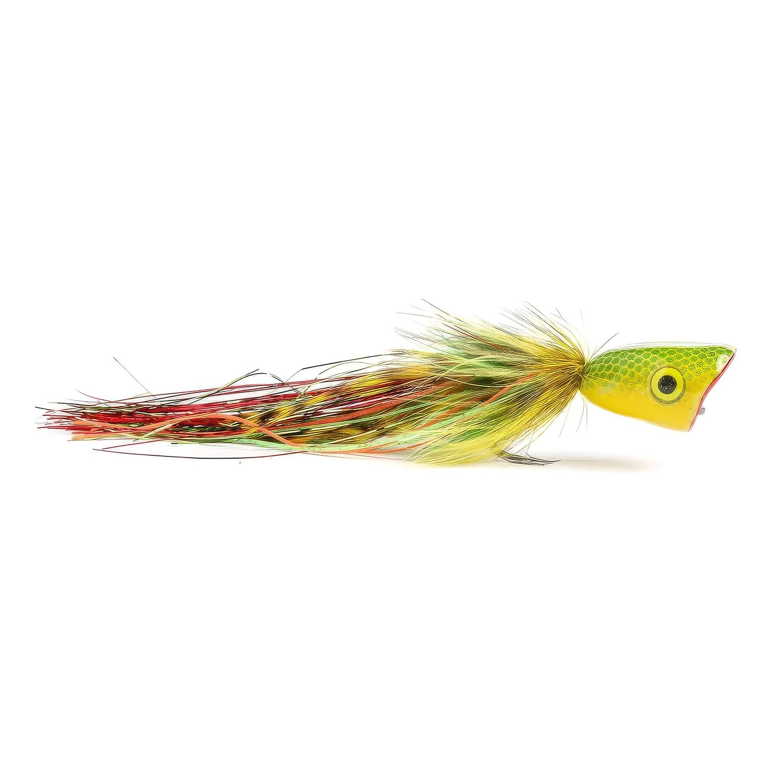 Vision Pike - Surface Seducer Double Popper Green/Yellow fly #6/0 in der Gruppe Köder / Fliegen / Hechtfliegen bei Sportfiskeprylar.se (A168606398-60)