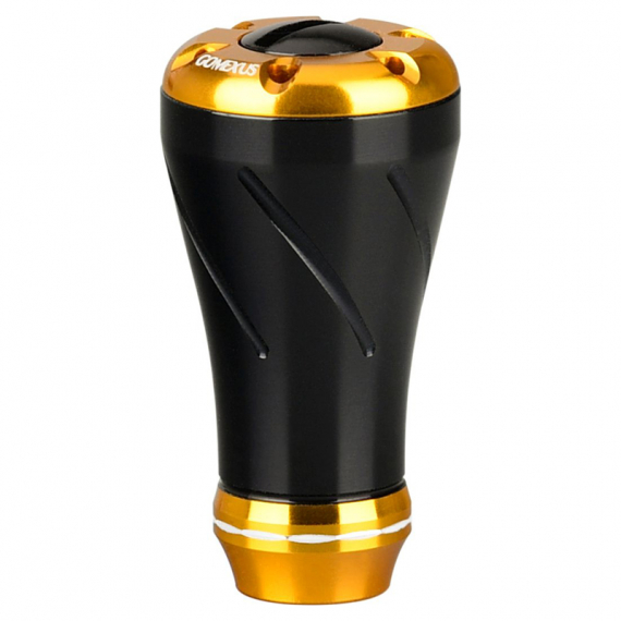 Gomexus CNC Power Knob 20mm - Black & Gold in der Gruppe Angelrollen / Rollenzubehör / Rollengriffe bei Sportfiskeprylar.se (A20BKGD)