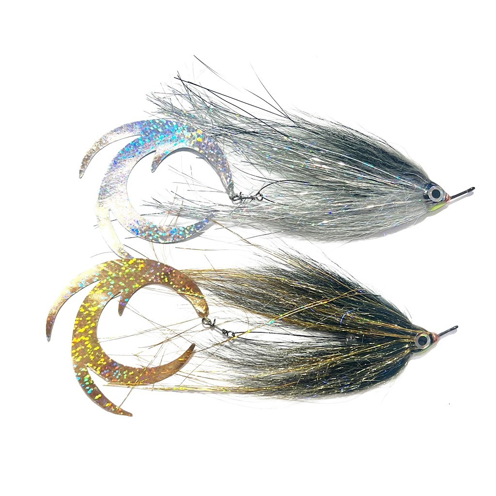 Vision Pike - Jig Dragontail Silver Tinsel fly #4/0 in der Gruppe Köder / Fliegen / Hechtfliegen bei Sportfiskeprylar.se (A276900050-40)
