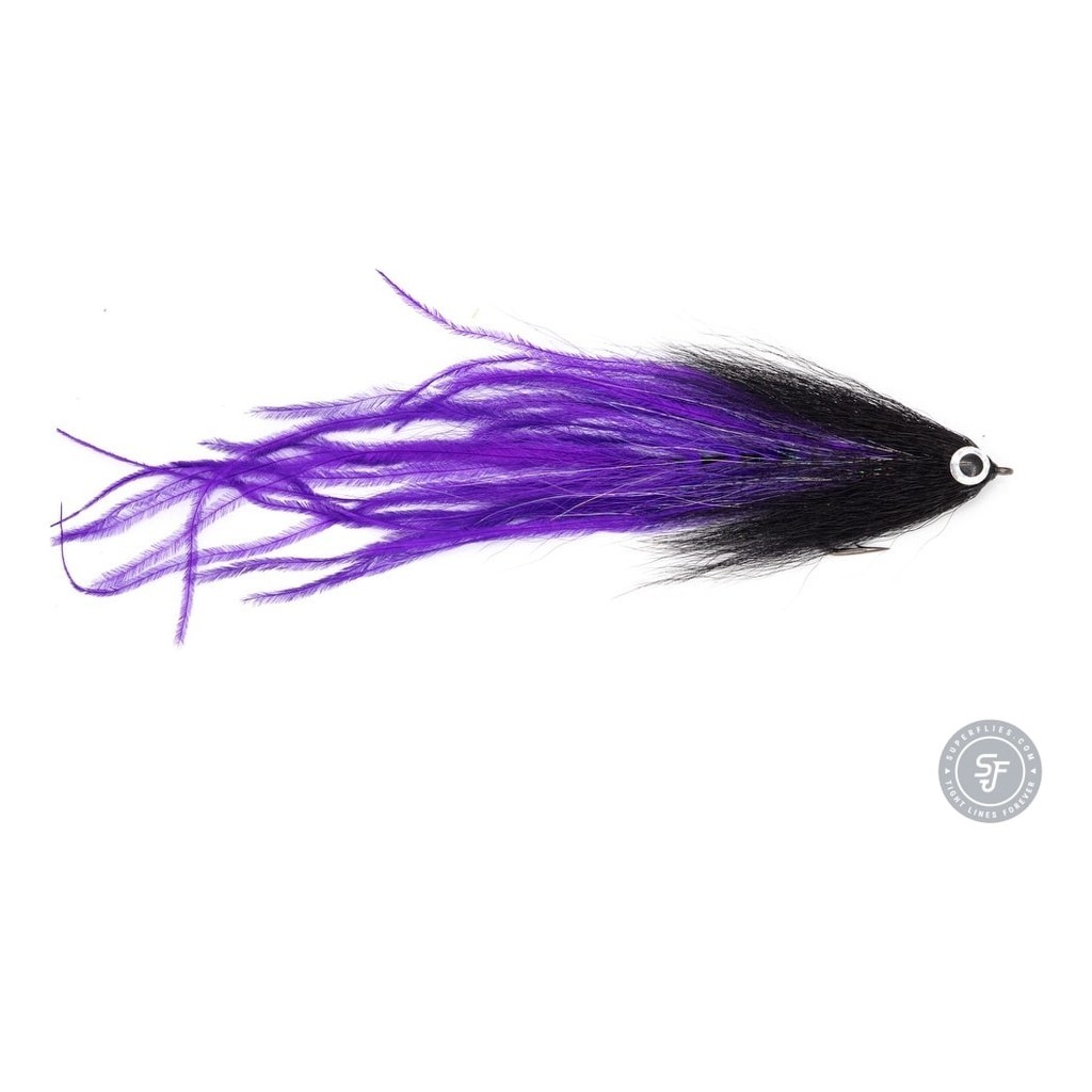 Vision Pike - Beast Black/Purple fly #6/0 in der Gruppe Köder / Fliegen / Hechtfliegen bei Sportfiskeprylar.se (A276900147-60)