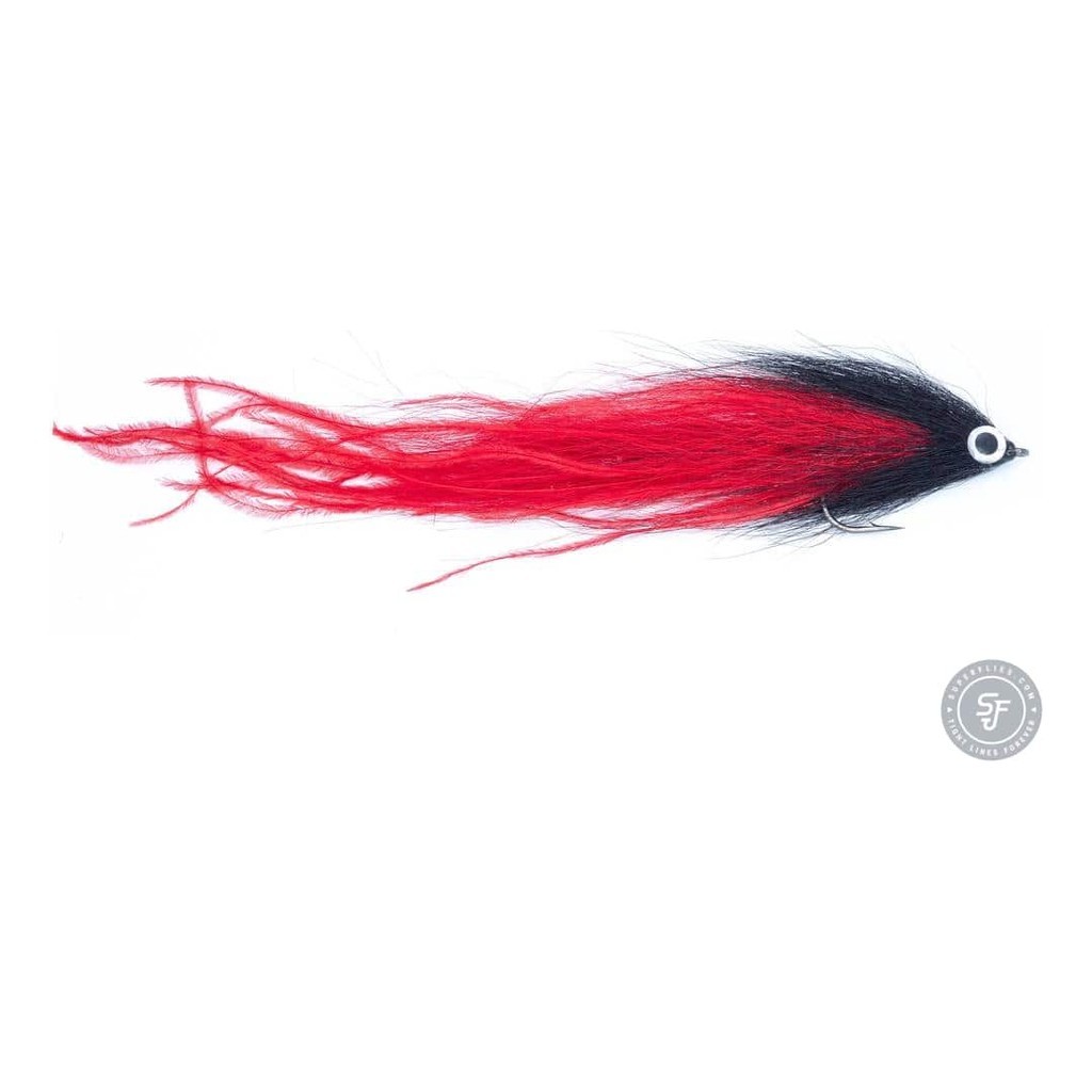 Vision Pike - Beast Black/Red fly #6/0 in der Gruppe Köder / Fliegen / Hechtfliegen bei Sportfiskeprylar.se (A276900149-60)
