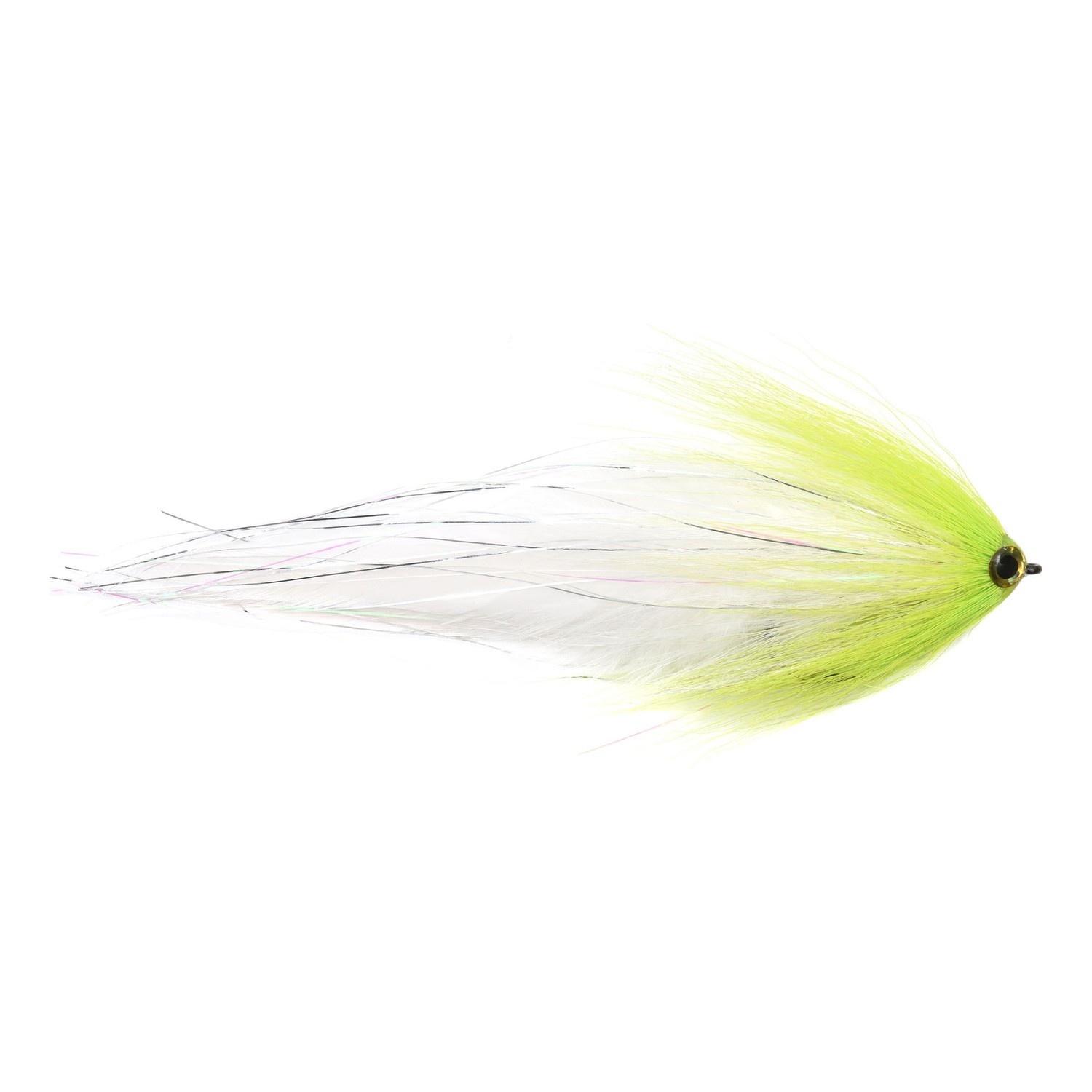Vision Pike - Deceiver White/Chartreuse fly #6/0 in der Gruppe Köder / Fliegen / Hechtfliegen bei Sportfiskeprylar.se (A276904963-60)