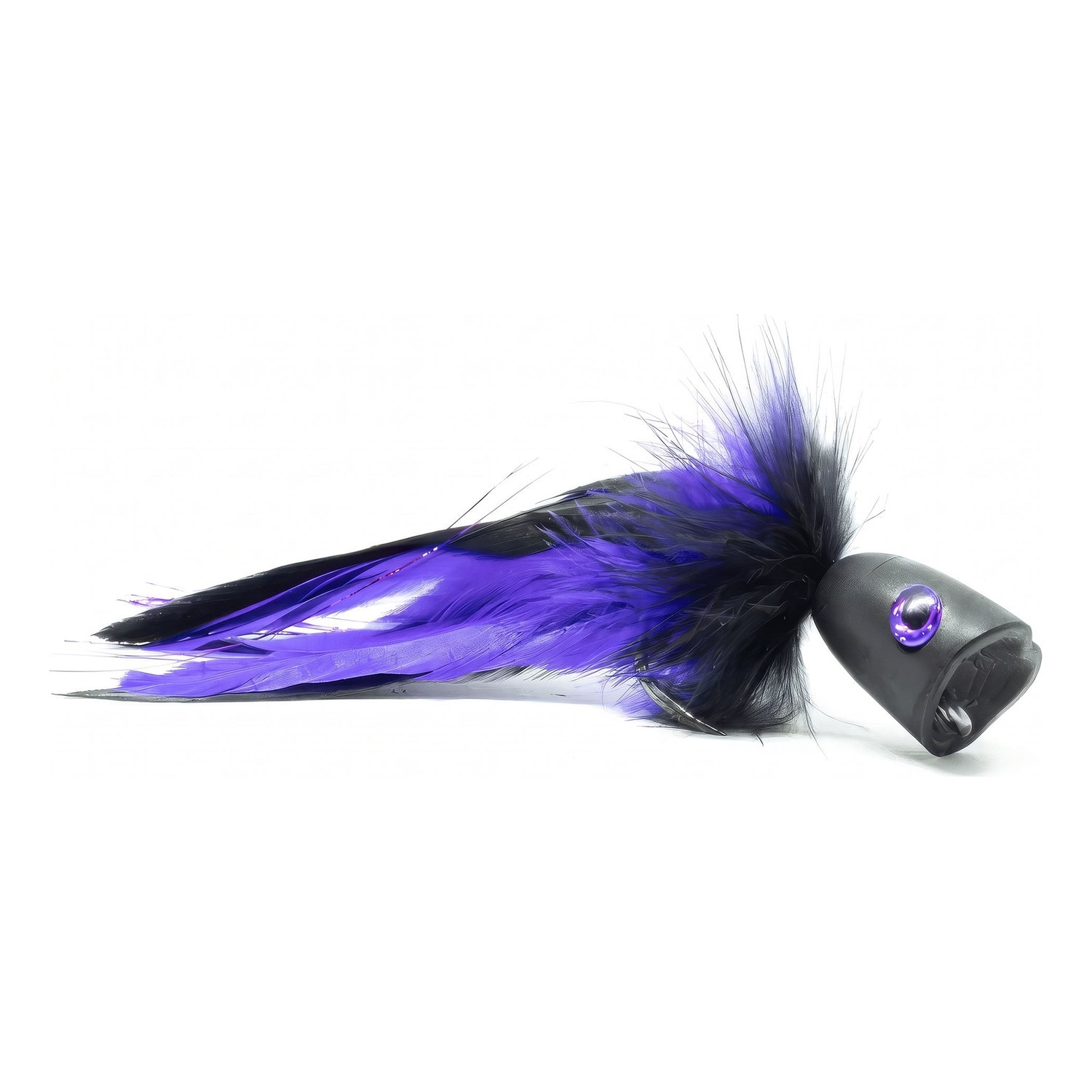 Vision Pike - Surface Seducer Double Popper Purple/Black fly #6/0 in der Gruppe Köder / Fliegen / Hechtfliegen bei Sportfiskeprylar.se (A276909541-60)