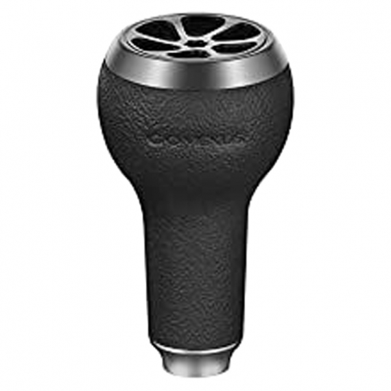 Gomexus 27mm Reel Power Knob TPE - Black & Silver in der Gruppe Angelrollen / Rollenzubehör / Rollengriffe bei Sportfiskeprylar.se (A27BKTNBK)