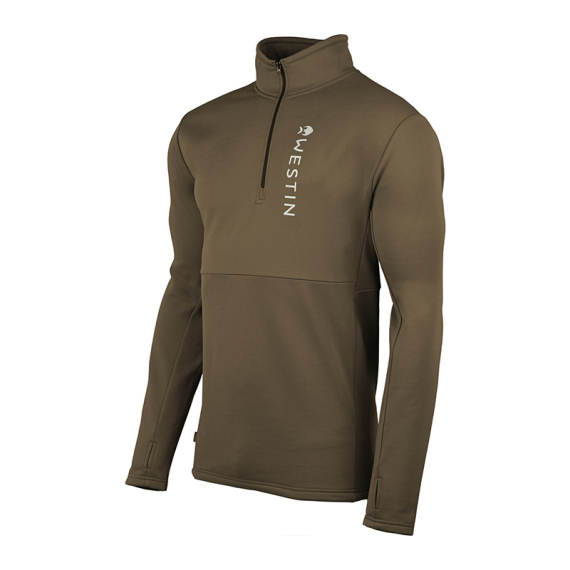 Westin Energy Midlayer 1/2 Zip Dark Sage in der Gruppe Kleidung & Schuhe / Kleidung / Schichten & Unterwäsche / Baselayer-Oberteile bei Sportfiskeprylar.se (A288-1161-Sr)
