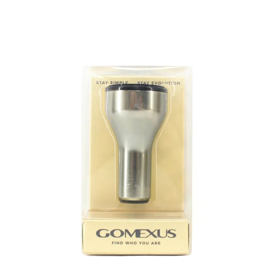 Gomexus 27mm Aluminum Reel Power Knob Silver/Black in der Gruppe Angelrollen / Rollenzubehör / Rollengriffe bei Sportfiskeprylar.se (A30LTNBK)