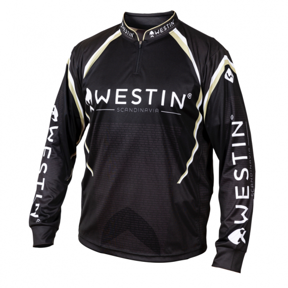 Westin LS Tournament Shirt Black/Grey in der Gruppe Kleidung & Schuhe / Kleidung / Pullover bei Sportfiskeprylar.se (A72-507-Sr)
