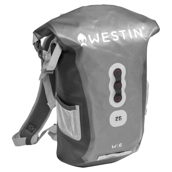 Westin W6 Roll-Top Backpack Silver/Grey 25L in der Gruppe Verwahrung / Rucksäcke bei Sportfiskeprylar.se (A81-595-25)