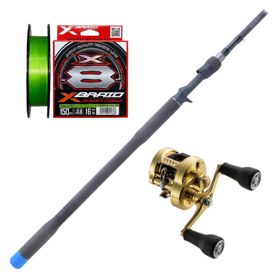 AAVA Tiraphene & Calcutta Conquest Combo - 8\'3\'\' 50-180g in der Gruppe Angelsets / Baitcast Sets / Baitcast Set Hecht bei Sportfiskeprylar.se (AAVACONQUESTCOMBO)