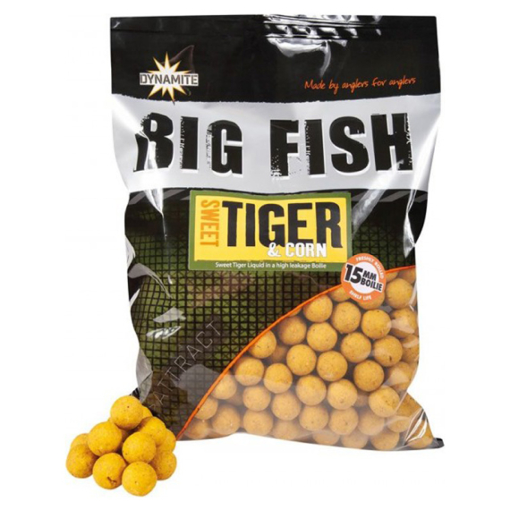Dynamite Baits Big Fish Sweet Tiger & Corn Boilies 1,8kg in der Gruppe Köder / Boilies, Baits & Groundbait / Boilies bei Sportfiskeprylar.se (ADY041521r)