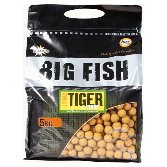 Dynamite Baits Big Fish Sweet Tiger & Corn Boilies 5kg in der Gruppe Köder / Boilies, Baits & Groundbait / Boilies bei Sportfiskeprylar.se (ADY041535r)