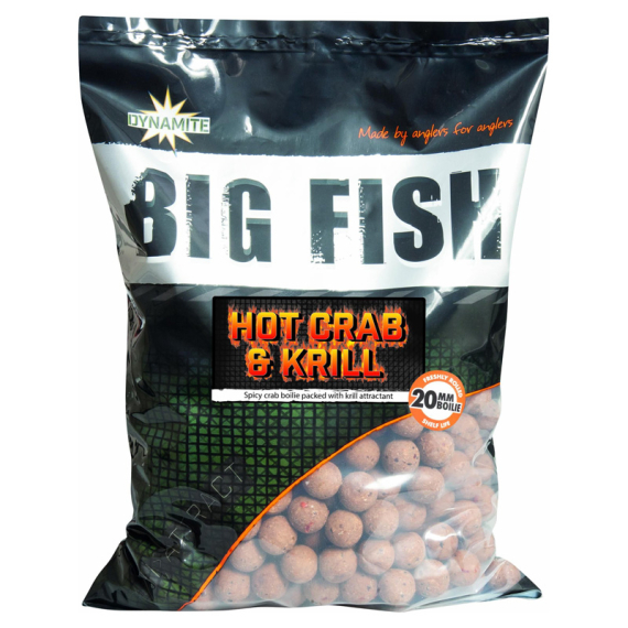 Dynamite Baits Big Fish Hot Crab & Krill Boilies 1,8kg in der Gruppe Köder / Boilies, Baits & Groundbait / Boilies bei Sportfiskeprylar.se (ADY041642r)