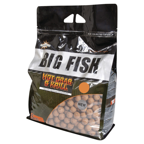 Dynamite Baits Big Fish Hot Crab & Krill Boilies 5kg in der Gruppe Köder / Boilies, Baits & Groundbait / Boilies bei Sportfiskeprylar.se (ADY041644r)
