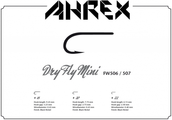 Ahrex FW506 - Dry Fly Mini in der Gruppe Haken & Zubehör / Haken / Fliegenbindenhaken bei Sportfiskeprylar.se (AFW506r)